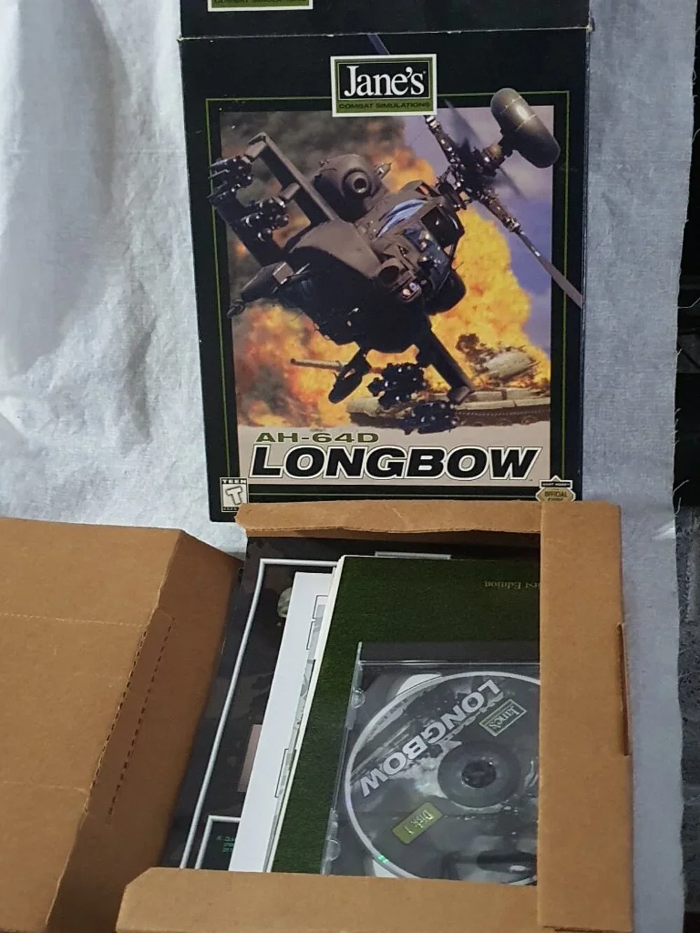 Jane's AH-64D Longbow Limited Ed. Big Box PC 1997 Complete CD ROM Classics